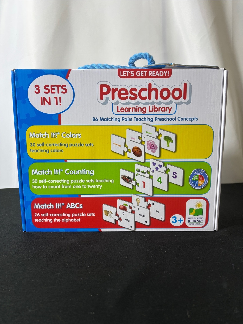 Preschool Learning Library Match It! Colors, Counting & ABCs - Blue